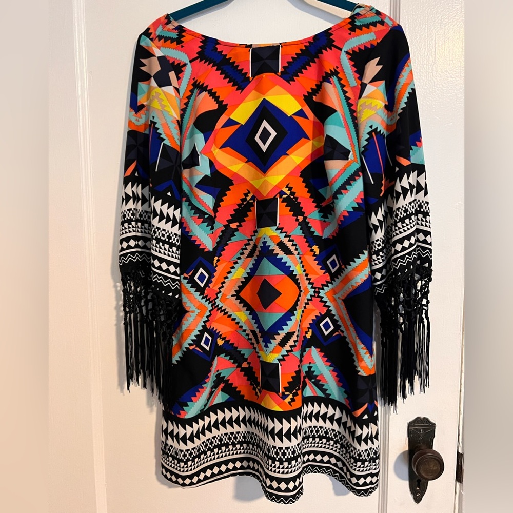 Hippy boho mini dress